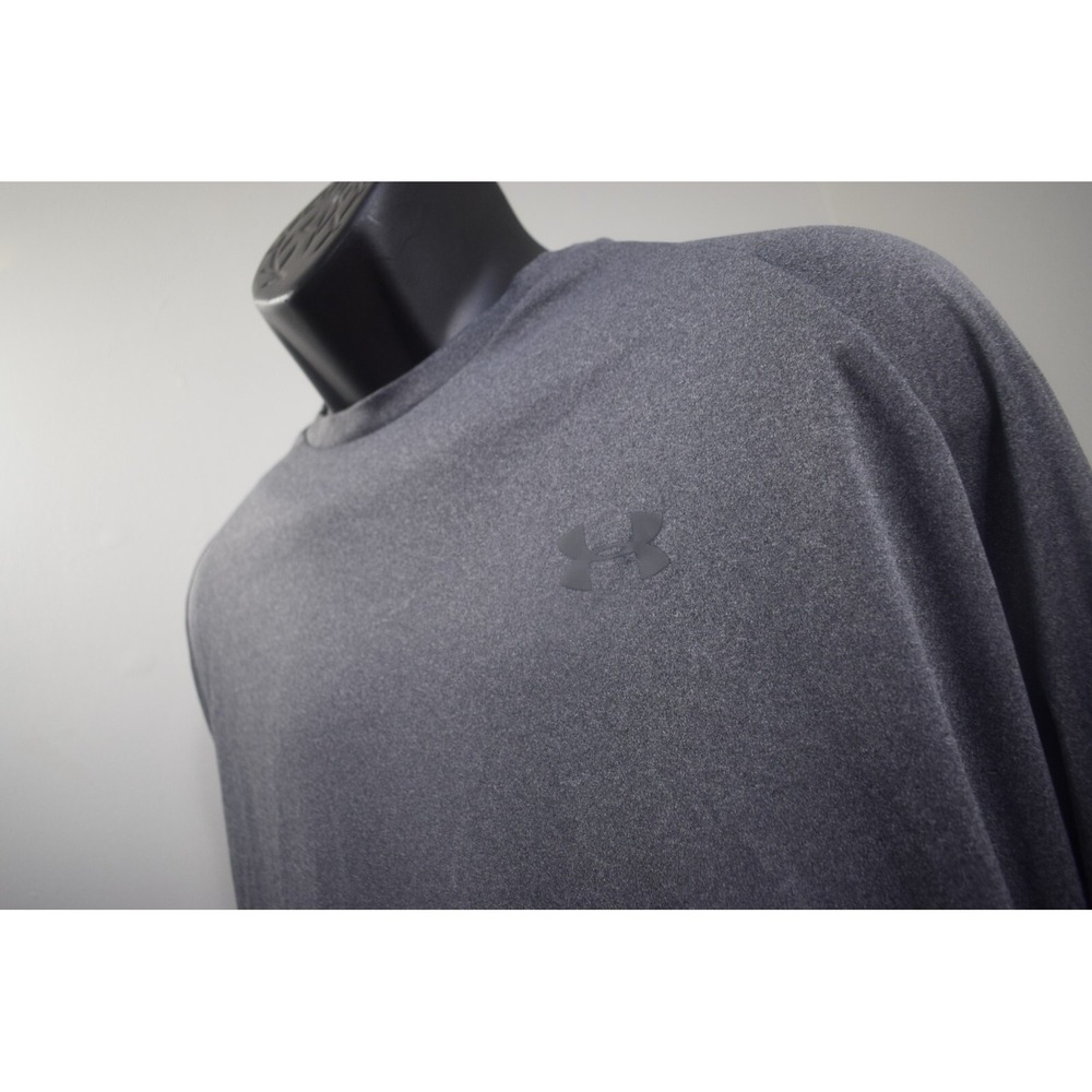 Under Armour Gym Shirt Gray Performance Loose Long Sleeve Mens Size 3XL SLIM